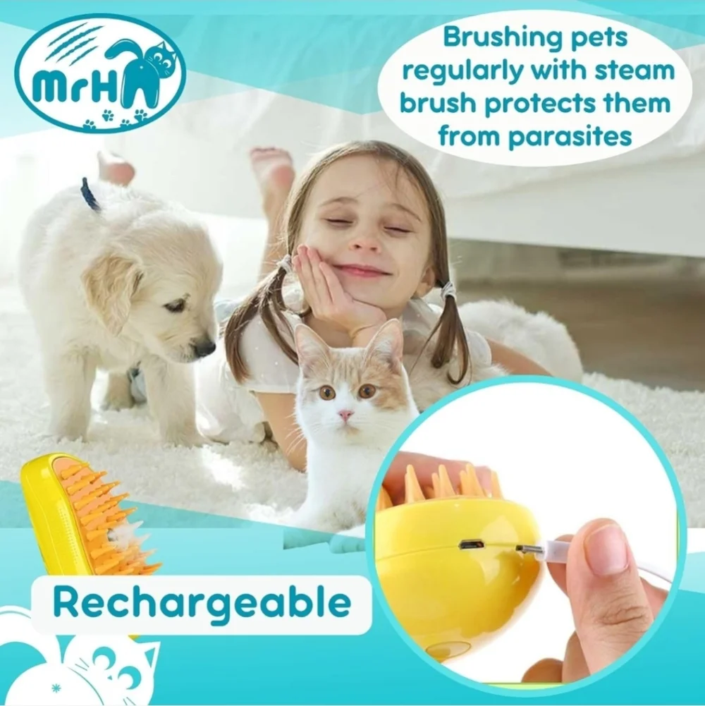 Steam Pet Brush 3 in 1
